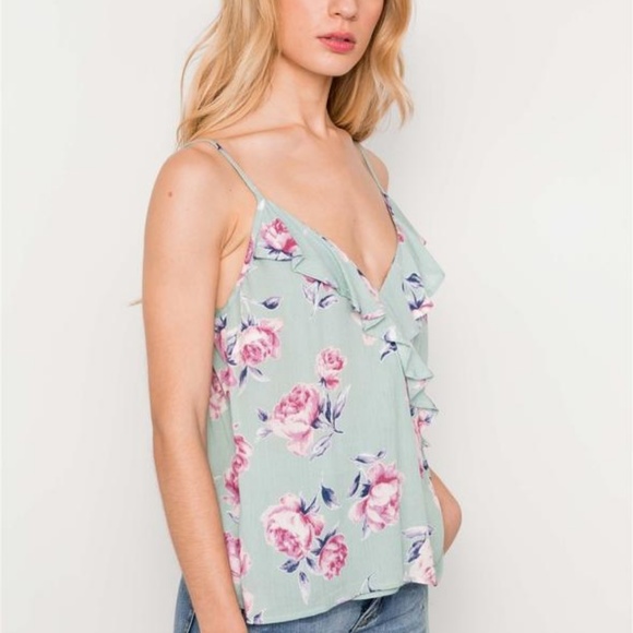 ⚡️Sale⚡️Wraparound Ruffle Tie Cami Top - Picture 3 of 4